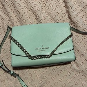 Kate Spade light teal crossbody bag